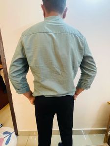 Highlander Slim Fit Grandad Collar Shirt