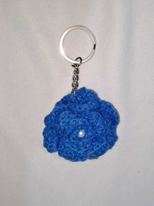 Crochet Flower Keychain