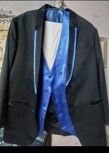 Men's Black Suit & Vest