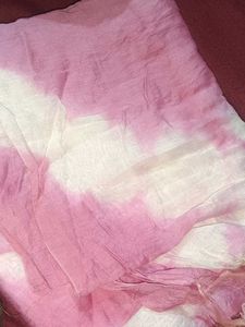 Pink & White Dupatta