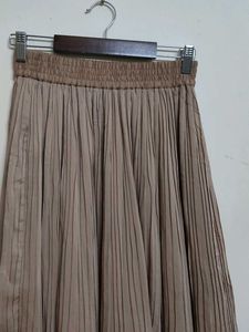 Pleated Midi Skirt