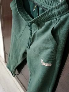 Green Joggers with Brooklyn Print