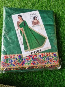 New Silk Saree With Blouse Peice
