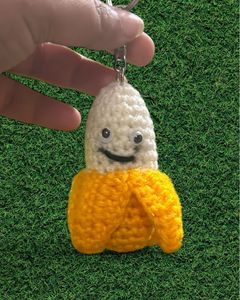 Crochet Banana Keychain