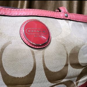 Coach Signature Canvas Tote Bag