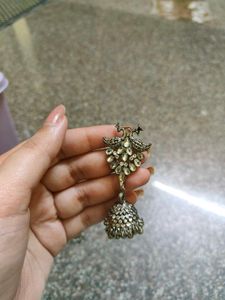 Oxidised Jhumka