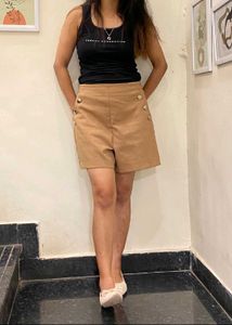 Zara Button Detail Shorts