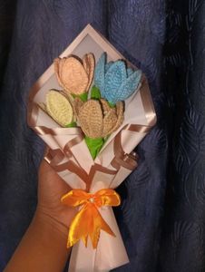 Crochet Tulip Bouquet