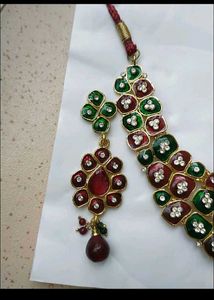 Red &amp; Green Indian Jewelry Set