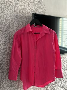 Fuschia Oversized Shirt- Size S