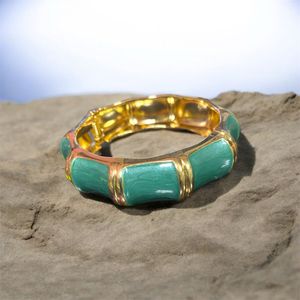 Elegant Green &amp; Gold Bangle