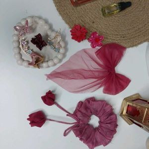 Combo Of 9 Pcs Hair Accessories 😍