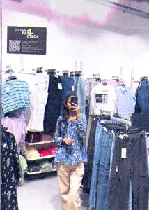 Peplum V Neck Kurti