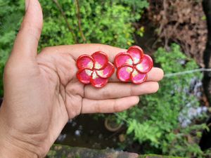 Handmade Clay Floral Necklace