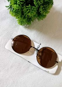 Round Brown Sunglasses