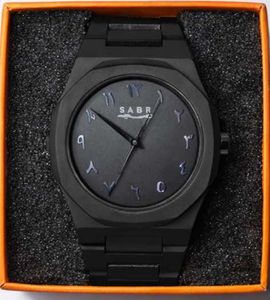 SABR All Black Arabic Dial Watch