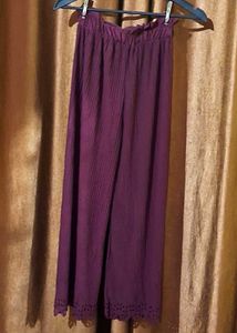Burgundy Palazzo Pants Size 32 inches