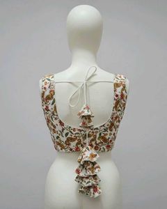 Floral Print Saree Blouse