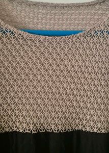 Casual Dress With Lace At Ne
