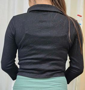 Black Long Sleeve Top