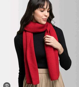 Red Knitted Scarf
