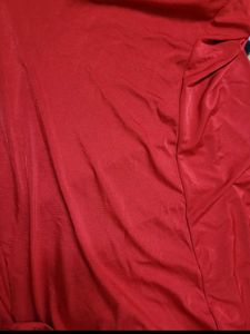 Elegant Red One Shoulder Gown