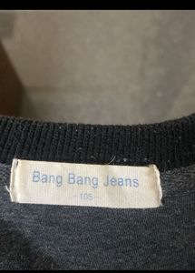 Bang Ban g Jeans Black Thick Sweatshirt