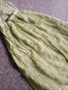 Embroidered Green Blouse