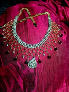 Sparkling Gold &amp; Crystal Statement Necklace