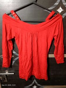 Stylish Red Casual Top for Women