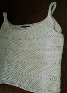 Zudio Cream Knit Tank Top
