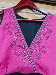 Sepia Magenta Frilled Dress (Women&#39;s)