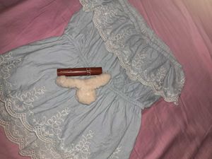 Cute Embroidered Off-Shoulder Top