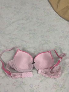 Pink Lace Bra