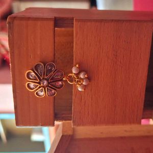 Premium Quality Polki Stone Nose Pin