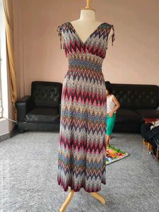 Chevron Maxi Dress