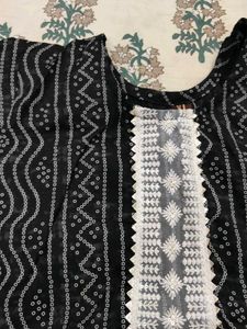 Black Printed Top