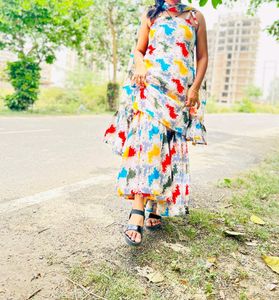 Colorful Printed Sharara Suit