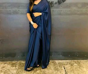 Elegant Navy Blue Saree