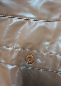 Tan Faux Leather Looking Corset Top