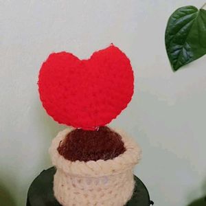 Crochet Potted Heart ❤️