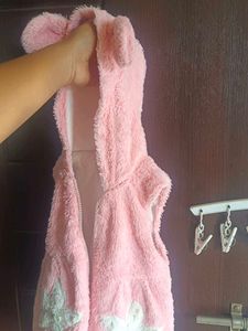 Cute Pink Fuzzy Vest
