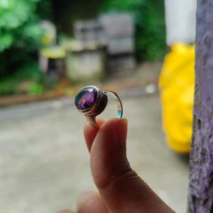 Mystic Amethyst Stone Ring