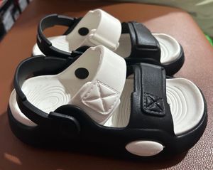 Kids Black &amp; White Sandals