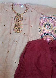 Nude Colour Kurta Set