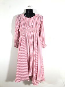 Pink&amp;White Strips Casual Dress(Women’s)