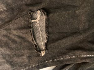 Ripped Black Wide Leg Jeans