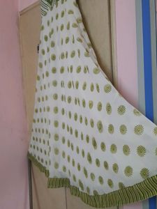 Long Fit And Flare Gown Made From Gorgettee Materi