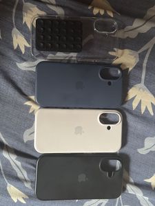 Silcon And Transparent I Phone 16 Cases