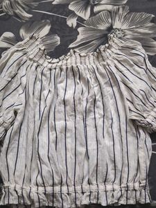 Striped Off-Shoulder Top